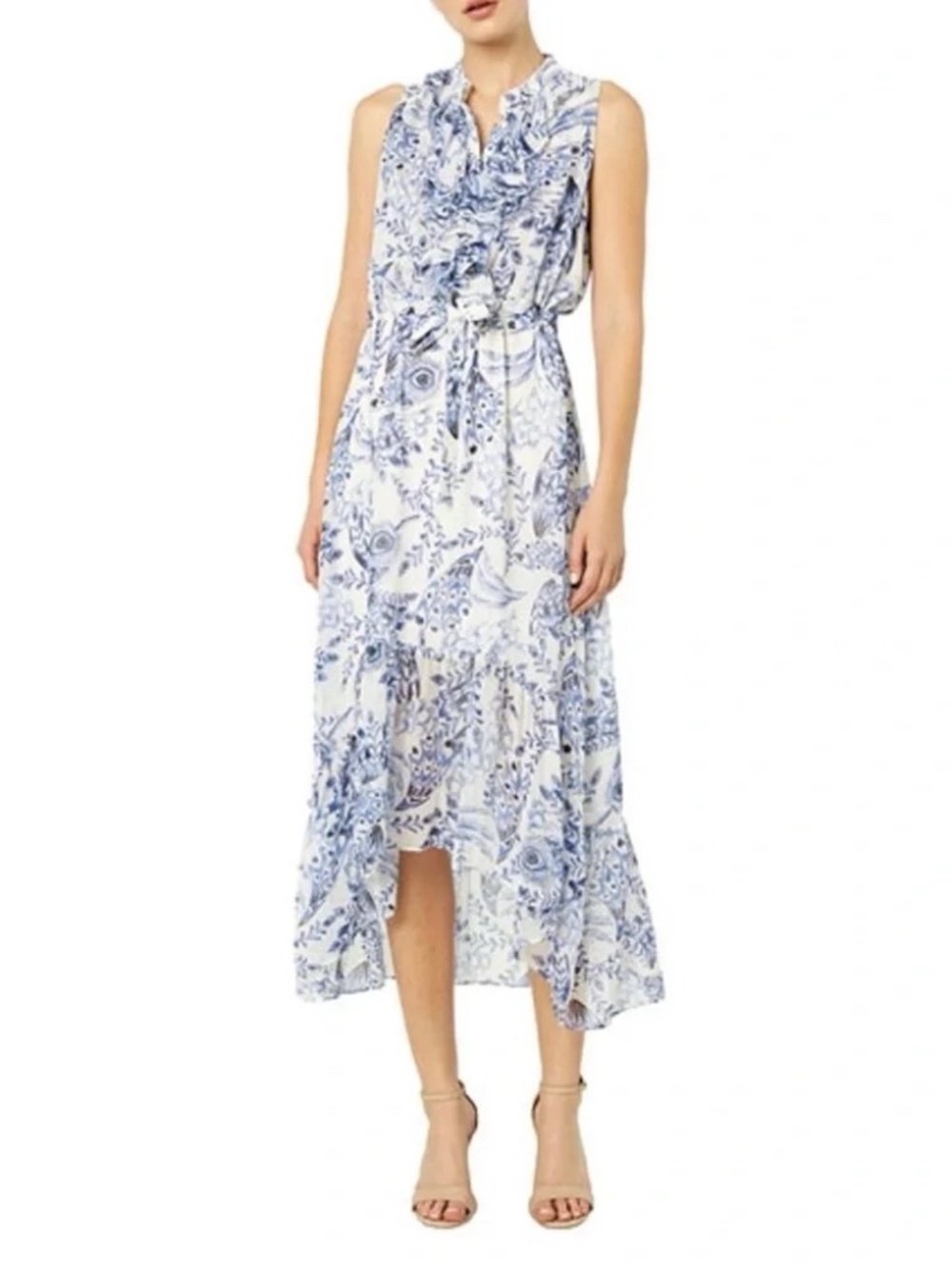 Misa Los Angeles Audra Midi Dress in Peacock Blue | Size Large